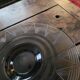 Smoked glass table centrepiece – mid-20th century design