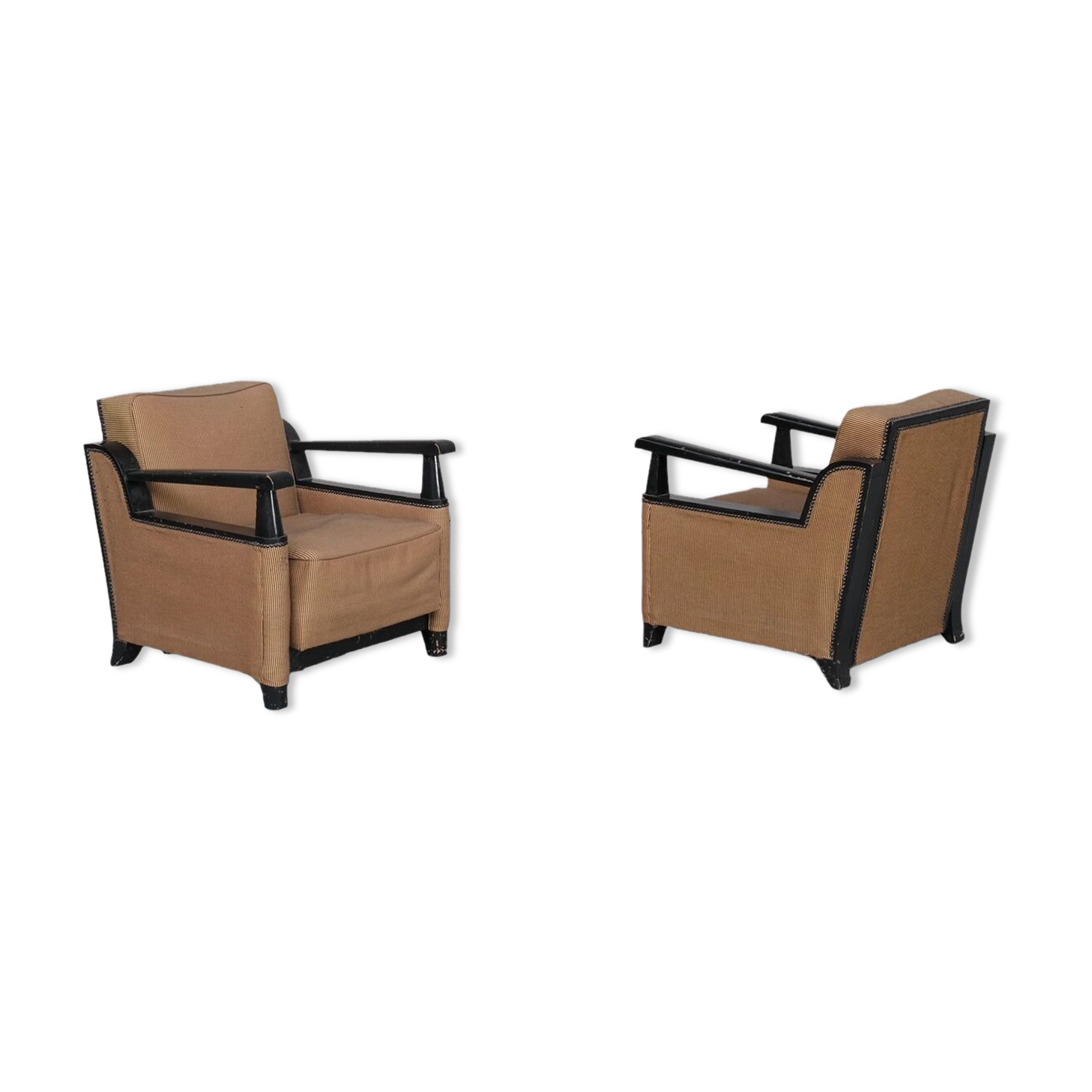 Paire de fauteuils du milieu du siècle