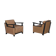 Paire de fauteuils du milieu du siècle
