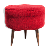 Tabouret moumoute vintage