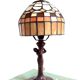 Lampe Tiffany pied en bronze femme