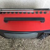 Old portable TELEVISION INTER Red