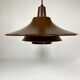 Suspension in chocolate lacquered aluminium produced in Denmark, Scandinavian design 1970-1980