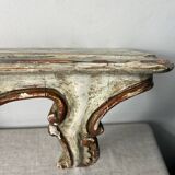Florentine style wooden wall console