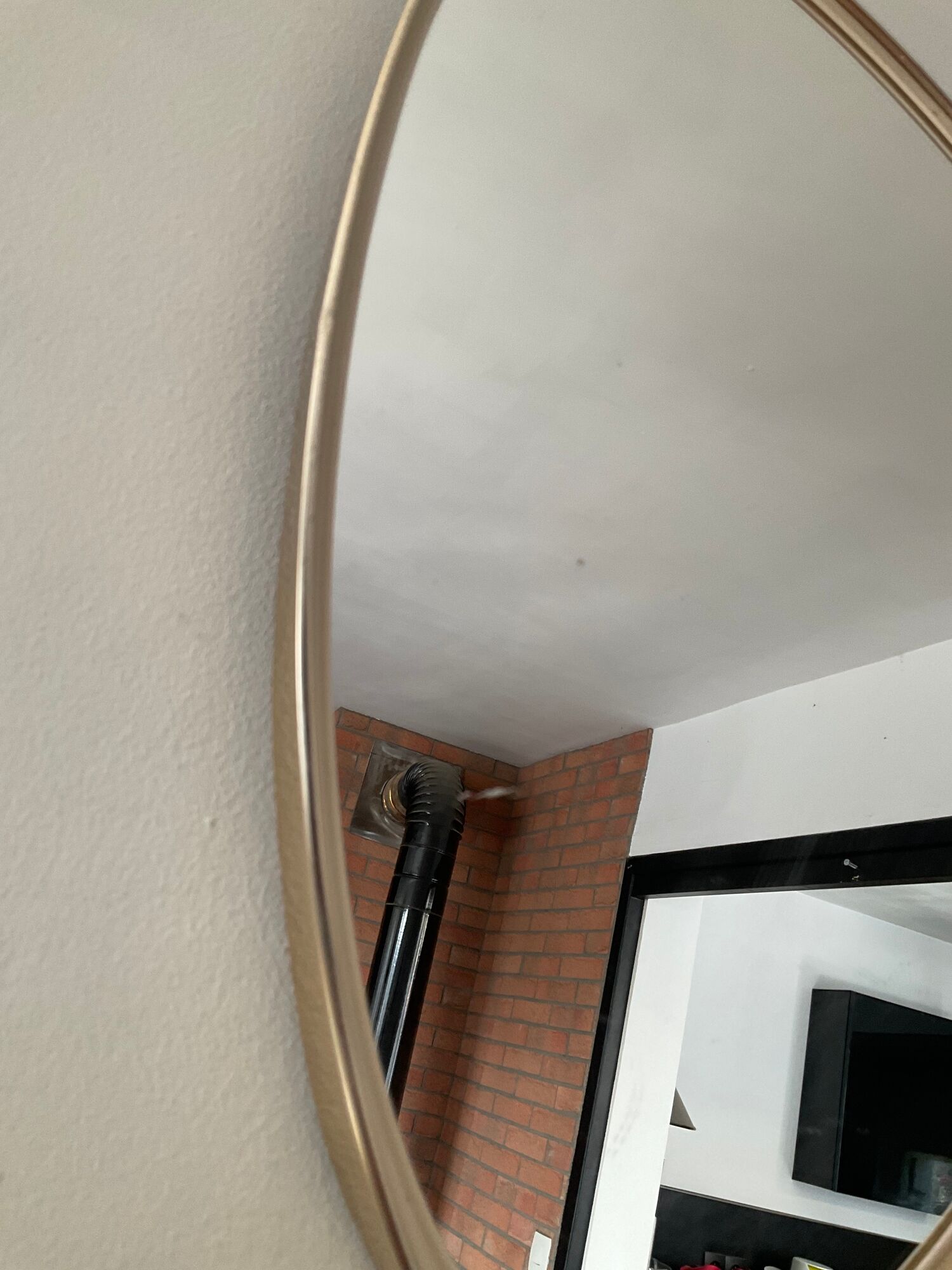 Asymmetrical mirror Deknudt freeform from the 60s-70s