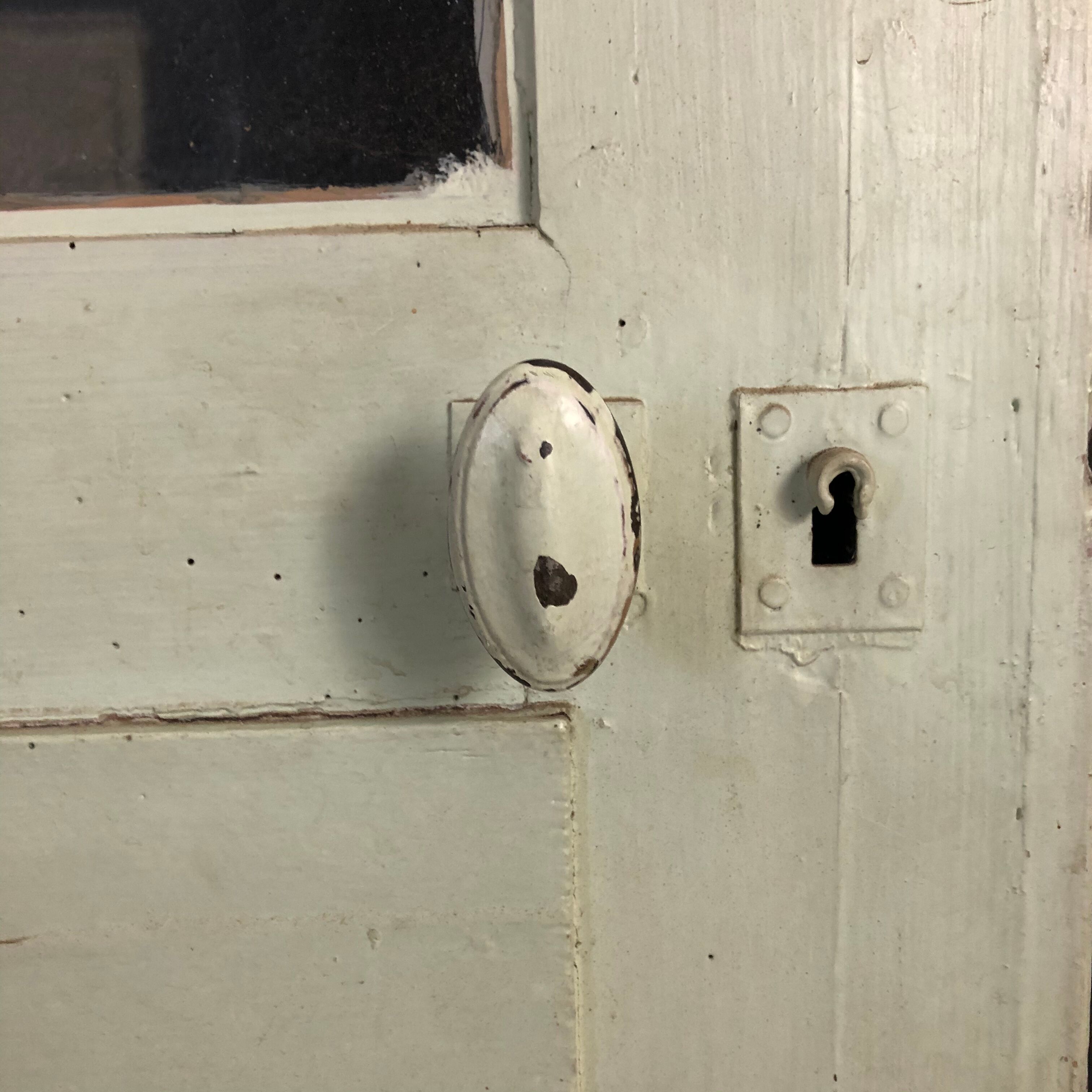 2 old glass doors 4 tiles - 19th century