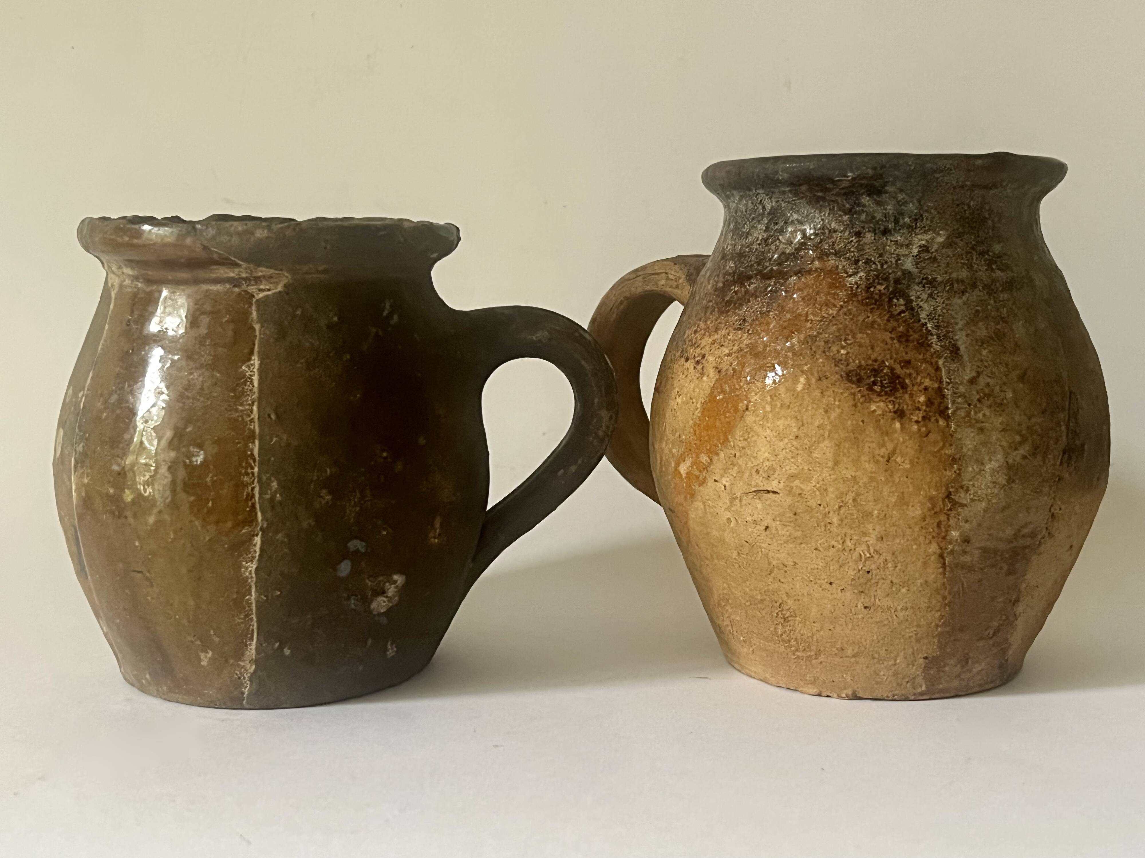 Paire de poteries rustiques, XIXᵉ siècle