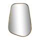 Organic trapeze mirror golden brass 43x40cm