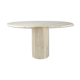 Travertine dining table design Jean-Charles Roche Bobois vintage 70s