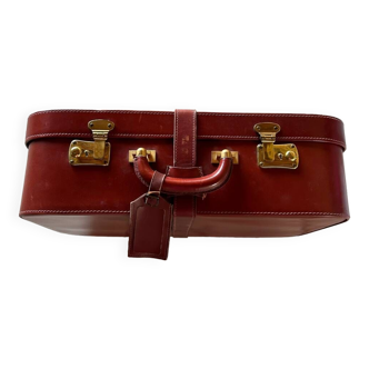 Old leather suitcase