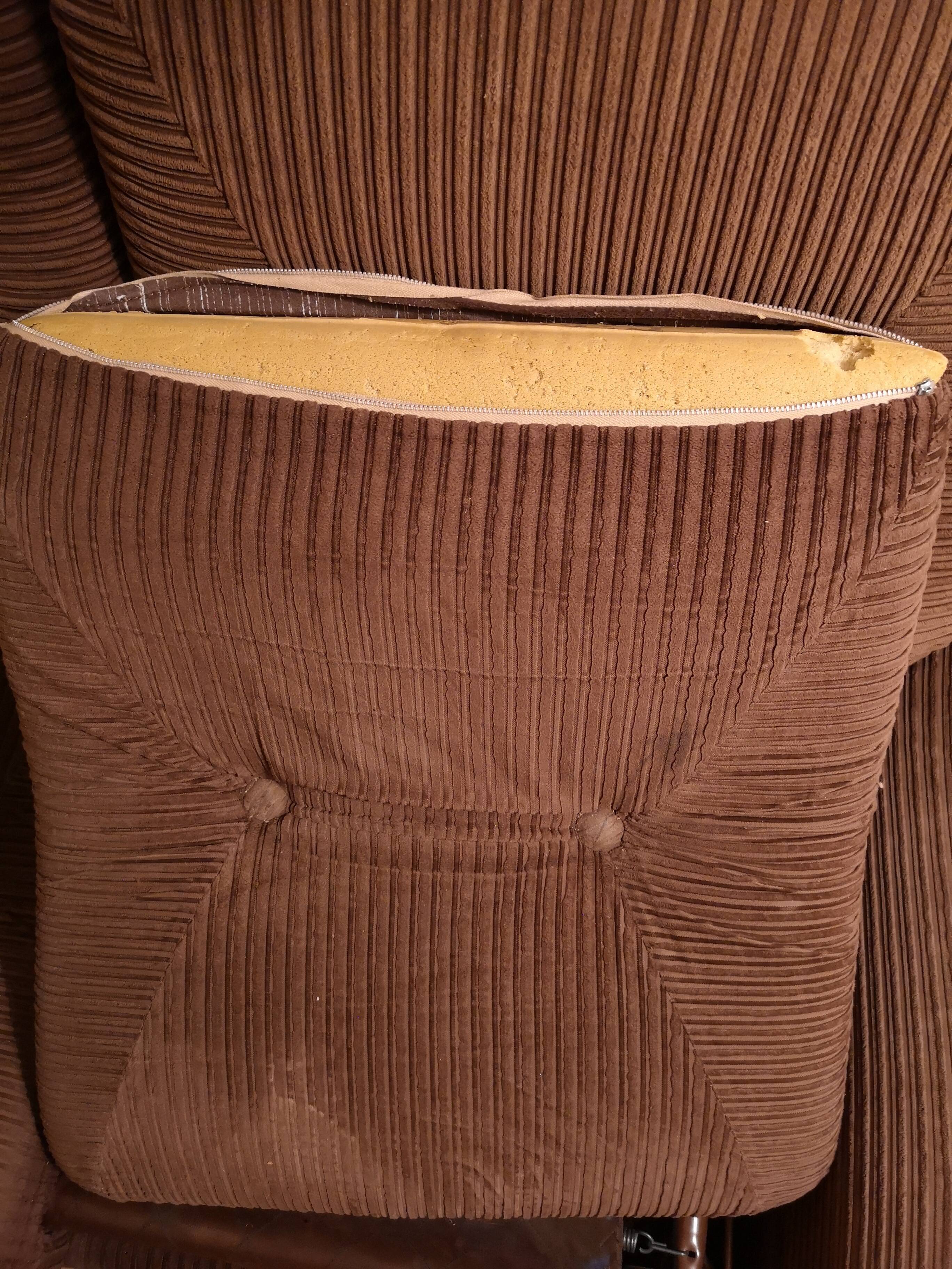 Sofa bed 70s in corduroy