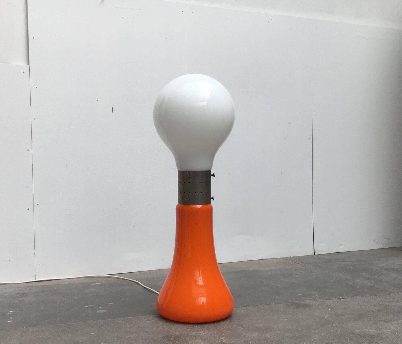 Murano Glass Floor Lamp Model Birillo Mid-Century Italian Space, 1960s