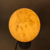 Vintage ostrich egg laying lamp