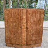 1960s wooden Art Deco buffet with 2 doors