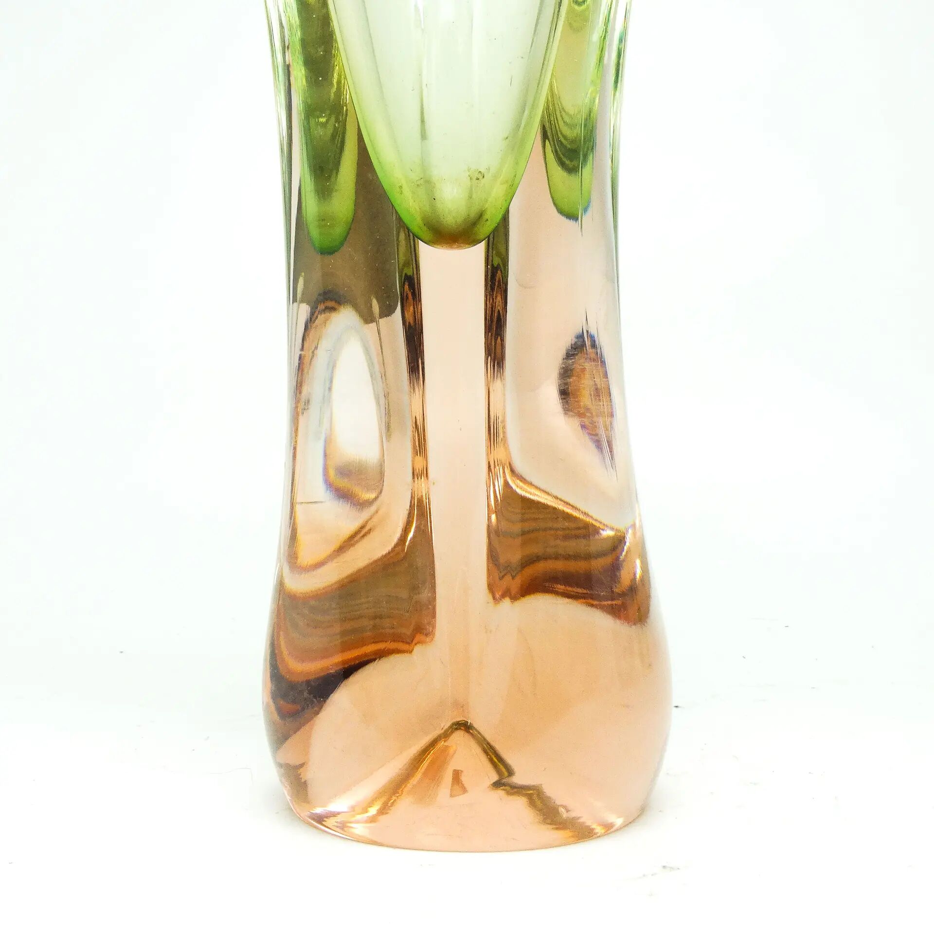 Mid-century modern vase, glass, designed by J. Hospodka, Czechoslovakia, 1960s
