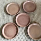 Series of 5 stoneware plates
