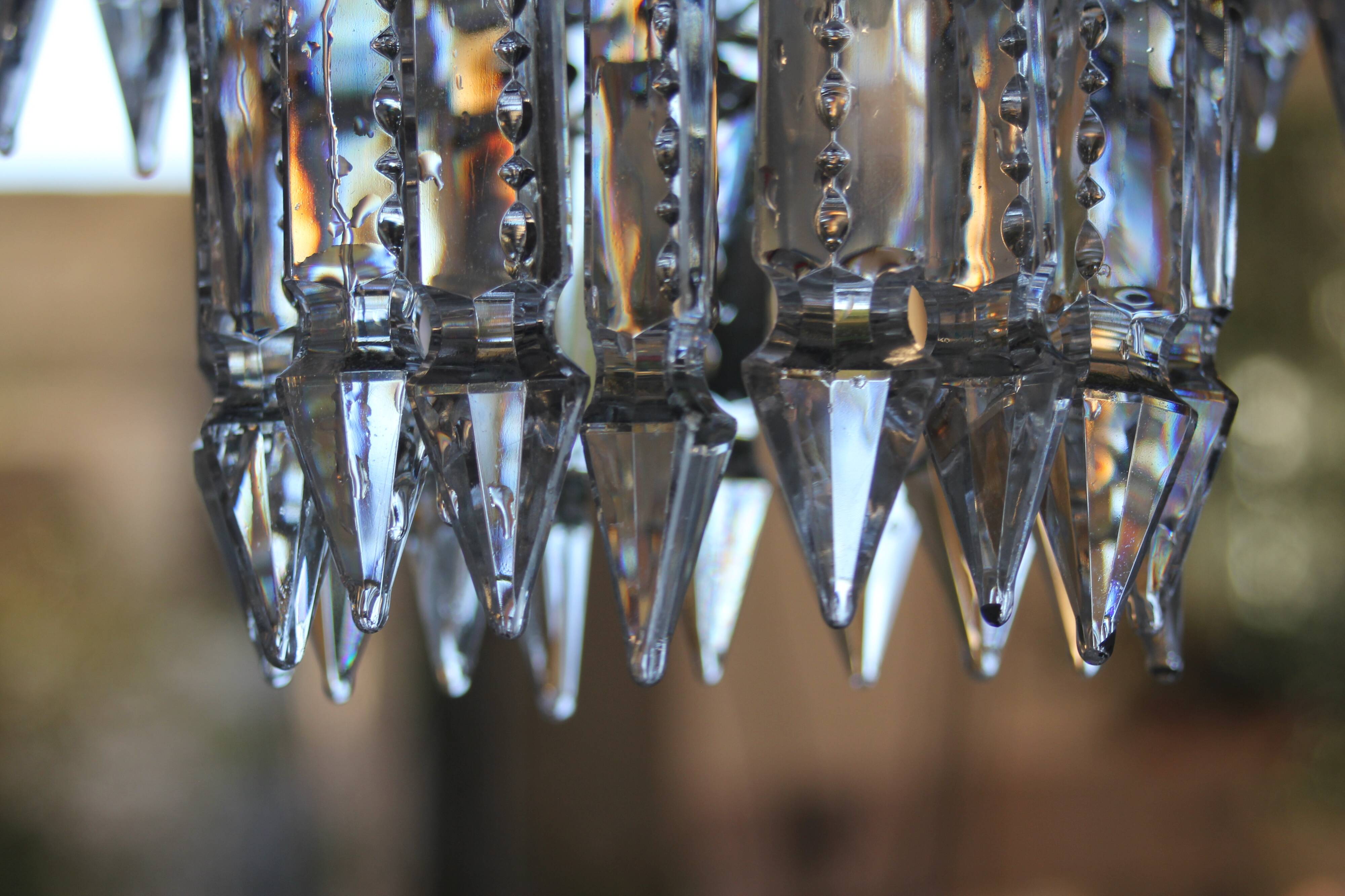 Art Deco hot air balloon chandelier with tassels