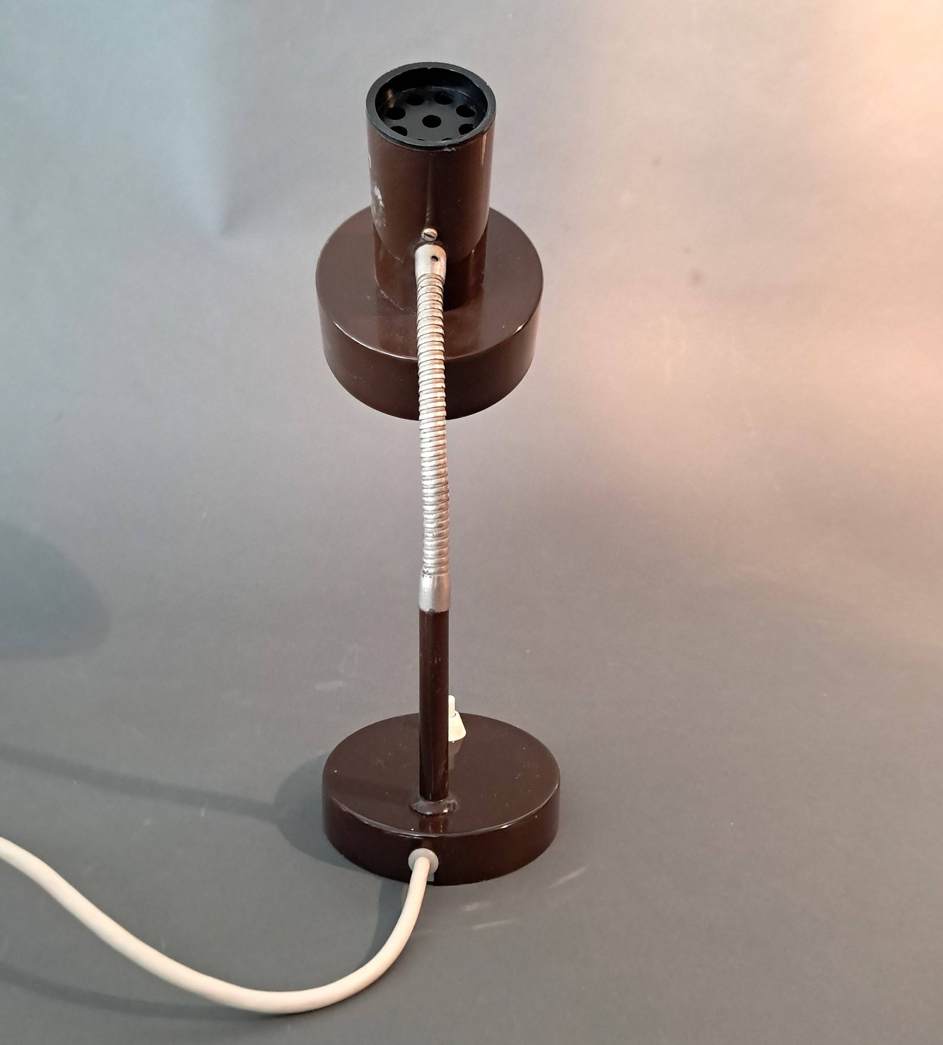 Lita 1960 brown desk lamp.