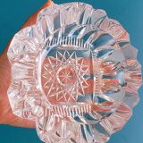 Chiseled bohemian crystal ashtray