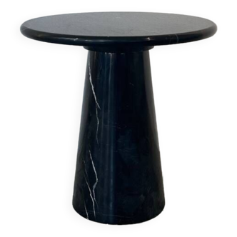 Black marble side table