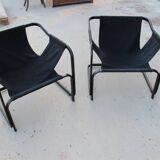 2 "deckchair" club chairs from the 80s