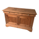 Honey-colored wood sideboard