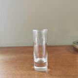 6 shot glasses on vintage metal support