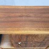 Pair of Italian Mid-Century Walnut Nightstands, 1950s