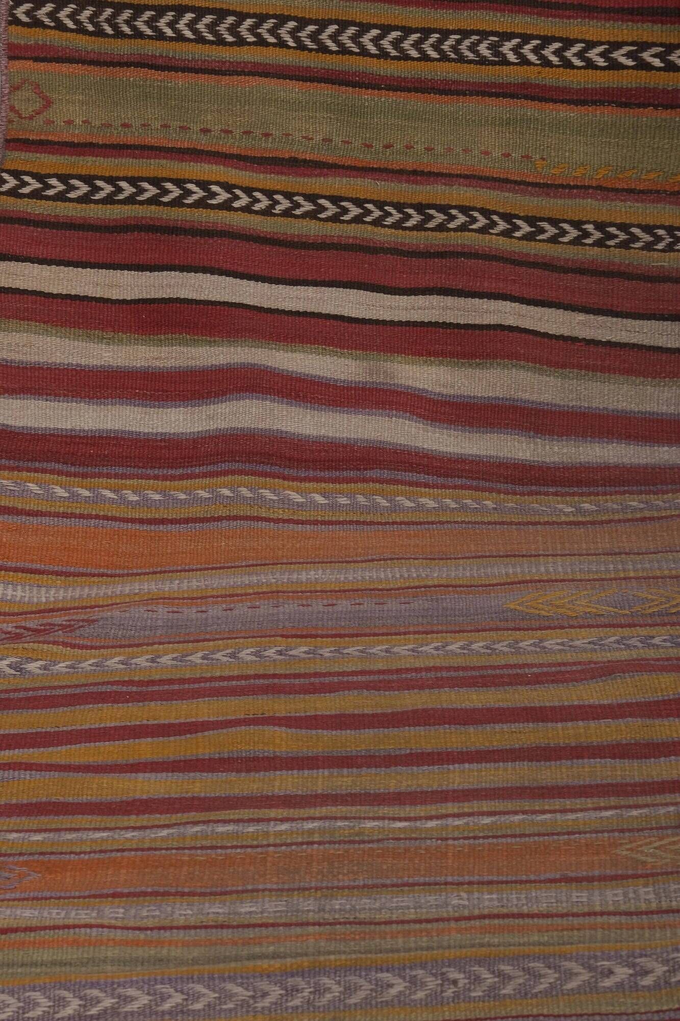Vintage Turkish hallway rug 68x524 cm