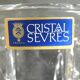 Crystal ice bucket from Sèvres, signed, vintage French design, ice bucket.