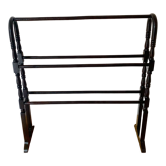 Porte-serviette art déco en bois
