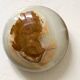 Grand vide poche / cendrier rond en albatre beige