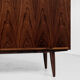 Midcentury Danish cabinet in rosewood by Omann Jun 1960s - handle free doors