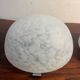 Paire applique plafonnier demi boule en verre de Clichy