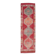 Tapis kilim ancien tons rouges et gris, motifs géométriques turcs,99x343 Cm