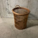 Rattan wastepaper basket