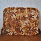 Tray with foliage decoration - 70s - authentic vintage