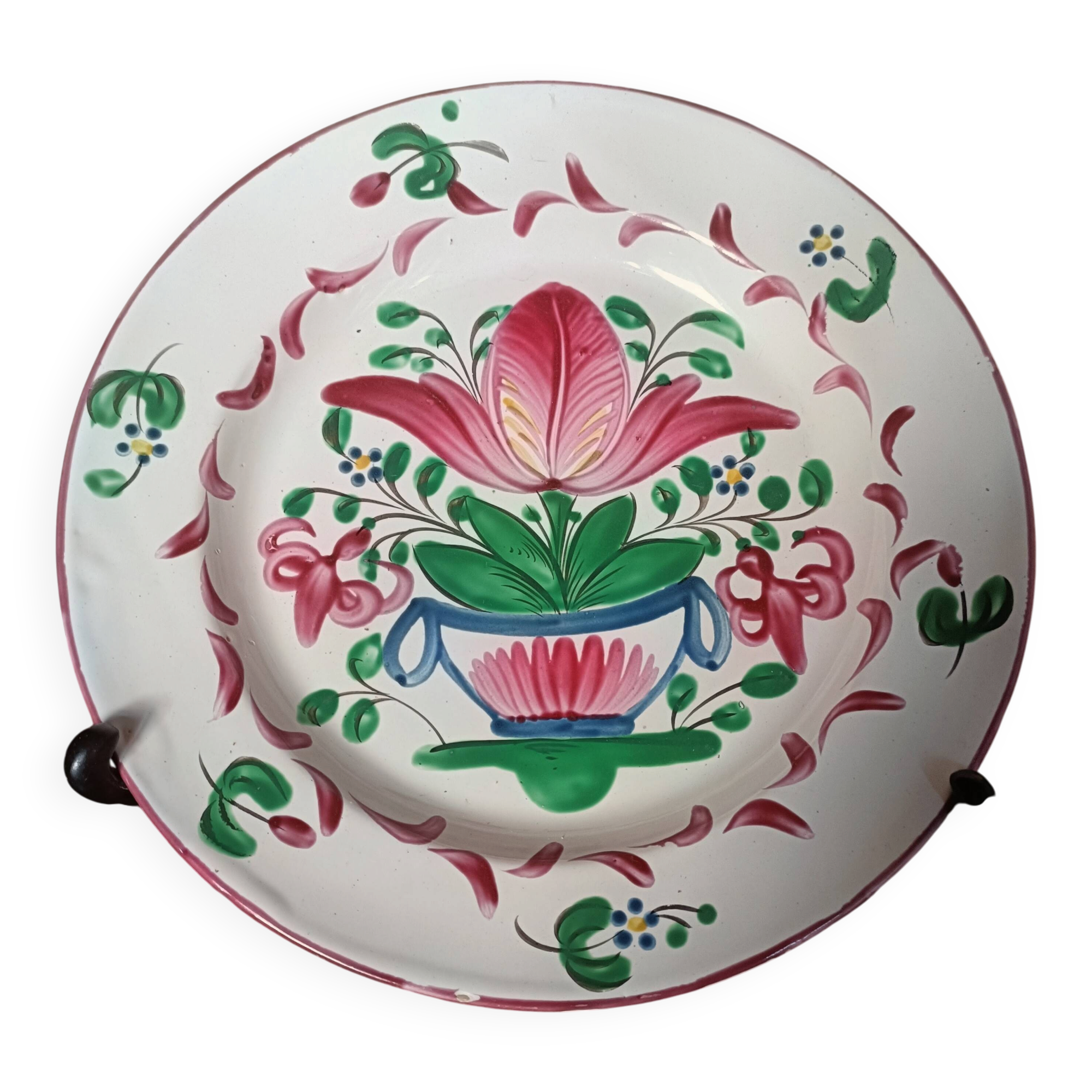 Assiette faïence St Clément XIXème