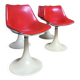 Tulip leg armchairs