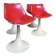 Tulip leg armchairs