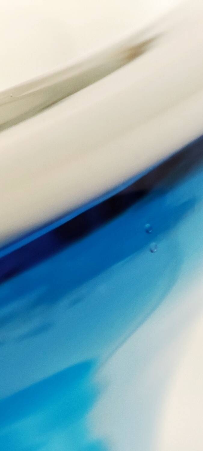 Jarrón de cristal. Italy, 1980s.