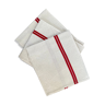 Set of 3 kitchen towels in cotton linen