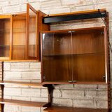 Une étagère modulable Danoise en teck, Poul Cadovius pour Cado 1960-160 cm.