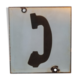 Plaque émaillée "Téléphone"