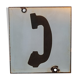 "Telephone" enamel plate