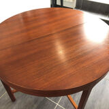 Table ronde extensible scandinave années 1970
