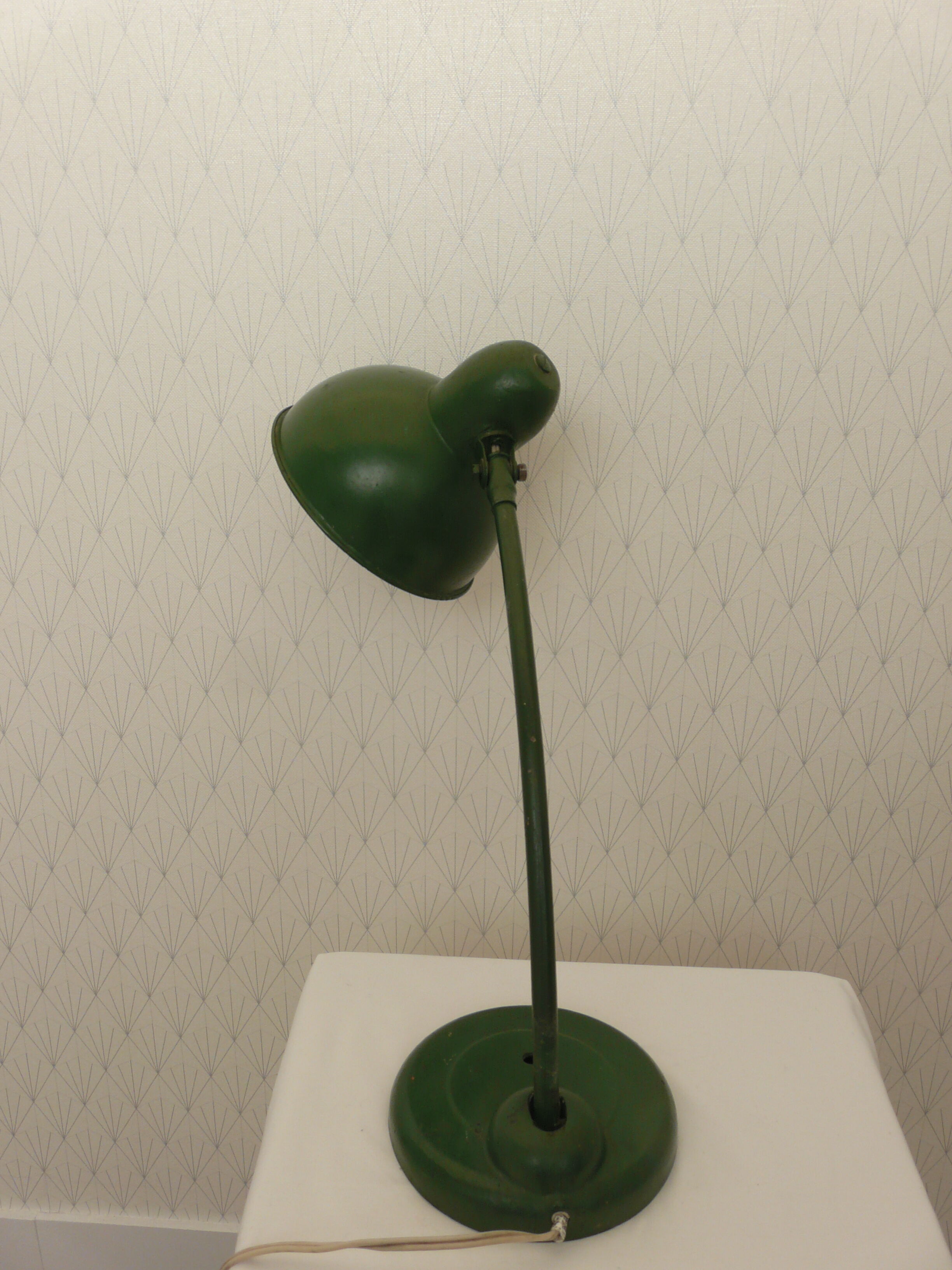 Lampe verte provenant de Russie, des années 50