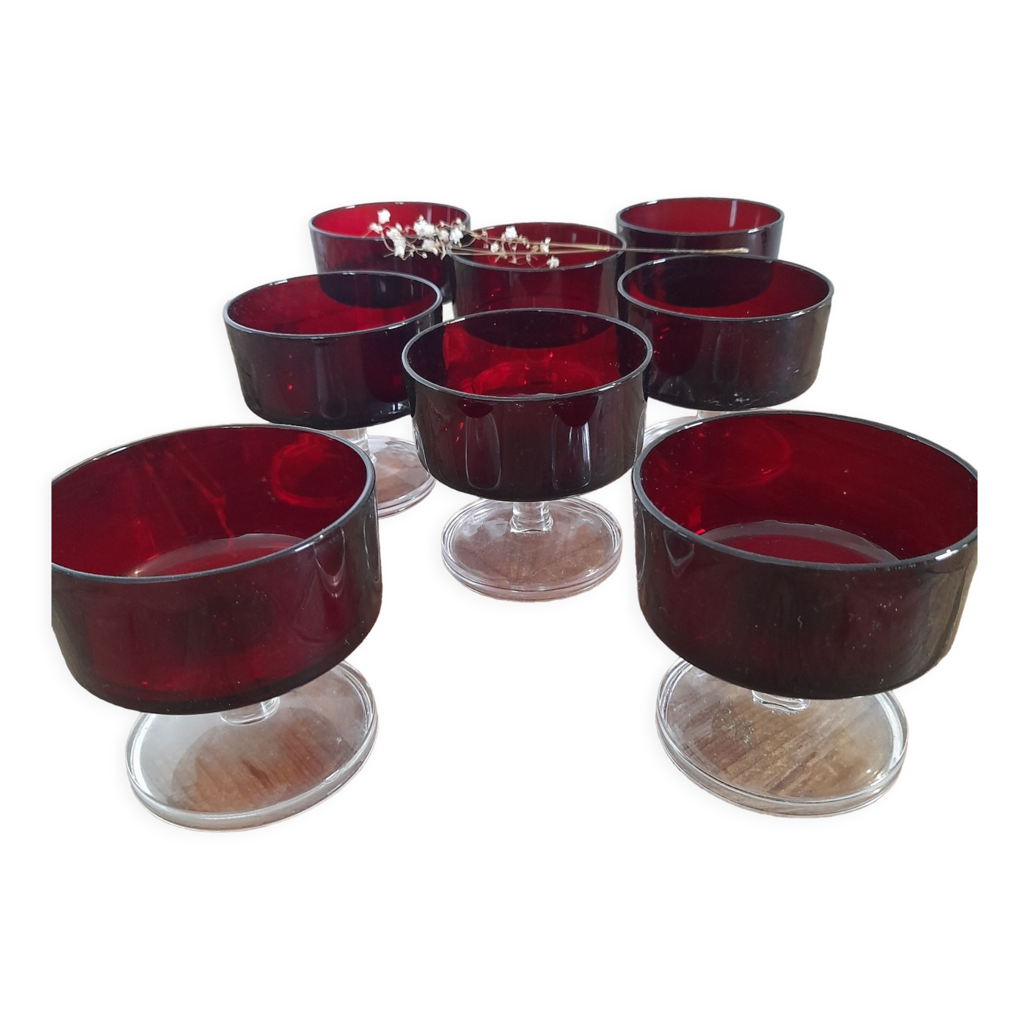 Luminarc two-tone champagne glasses