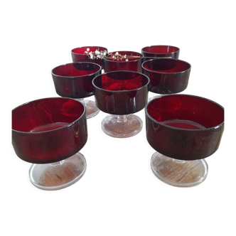 Luminarc two-tone champagne glasses