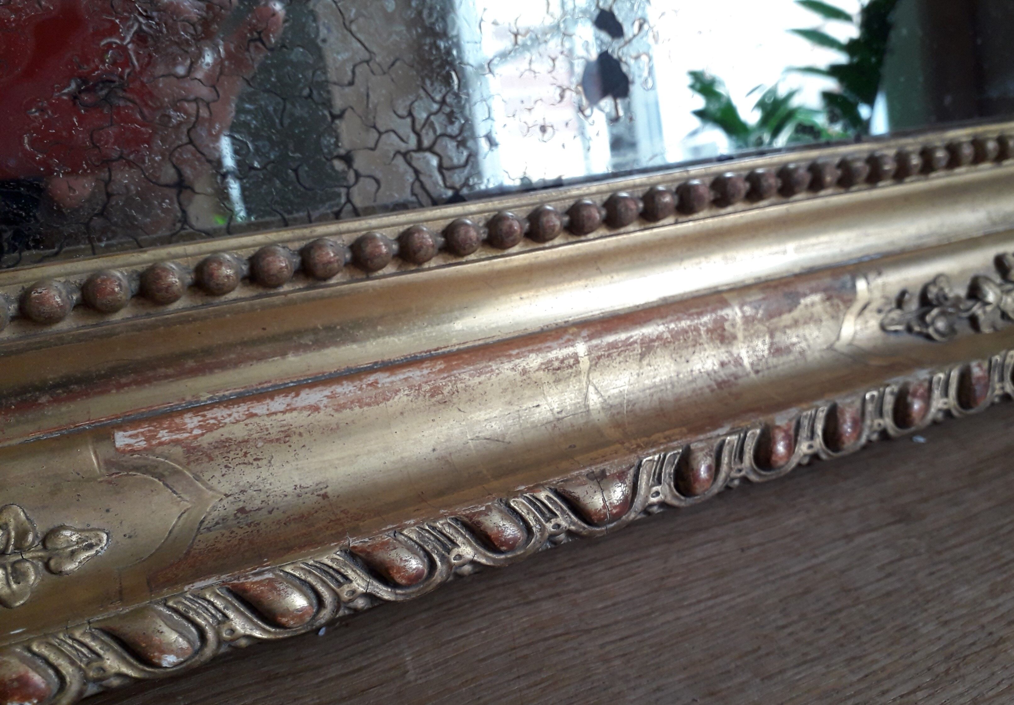 Ancient golden mirror